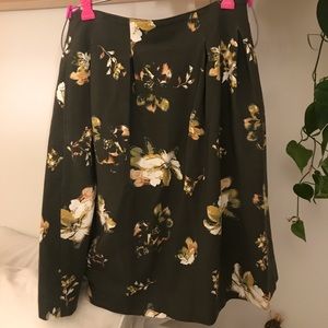 Lands End Floral Skirt